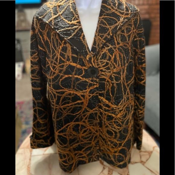 Kathleen Sommers yarn stitched jacket - Picture 1 of 6